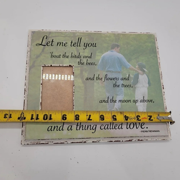 Wooden Dad Son Picture Frame Let Me Tell You ... Love Herman Christhomas 10"x12" - Picture 7 of 10
